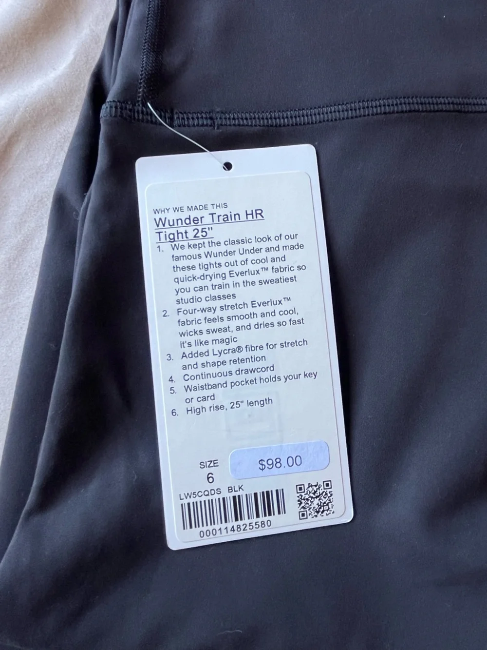lululemon athletica Black Wunder Train HR Leggings
